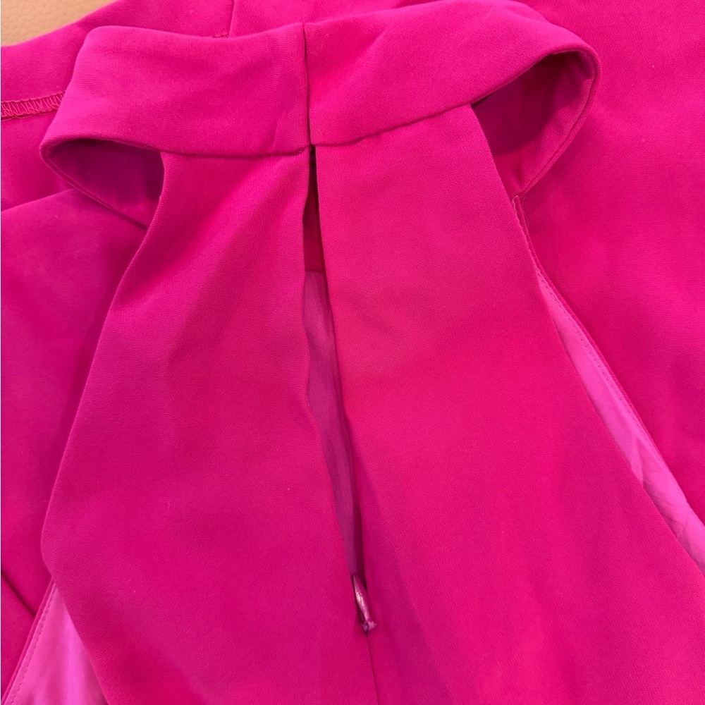 NWOT Amanda Uprichard Raelynn Magenta Halter Mini Dress Revolve - Picture 5 of 6